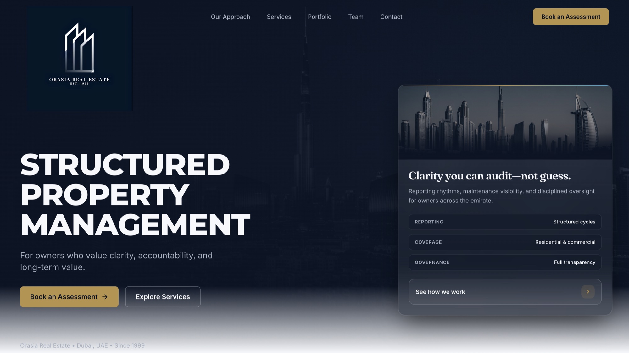 Orasia Real Estate live screenshot